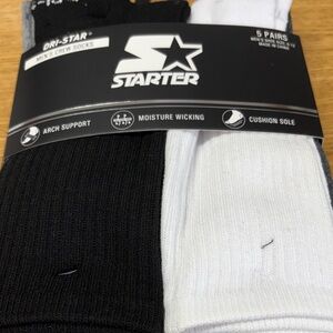 Men's STARTER Packages of Crew or Quarter Socks - Assorted Styles and Colors